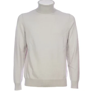Maglia dolcevita grigio chiaro in cashmere