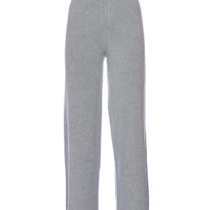 Pantalone grigio in viscosa stretch e angora