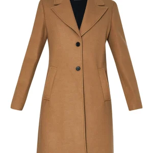 Cappotto cammello in misto lana