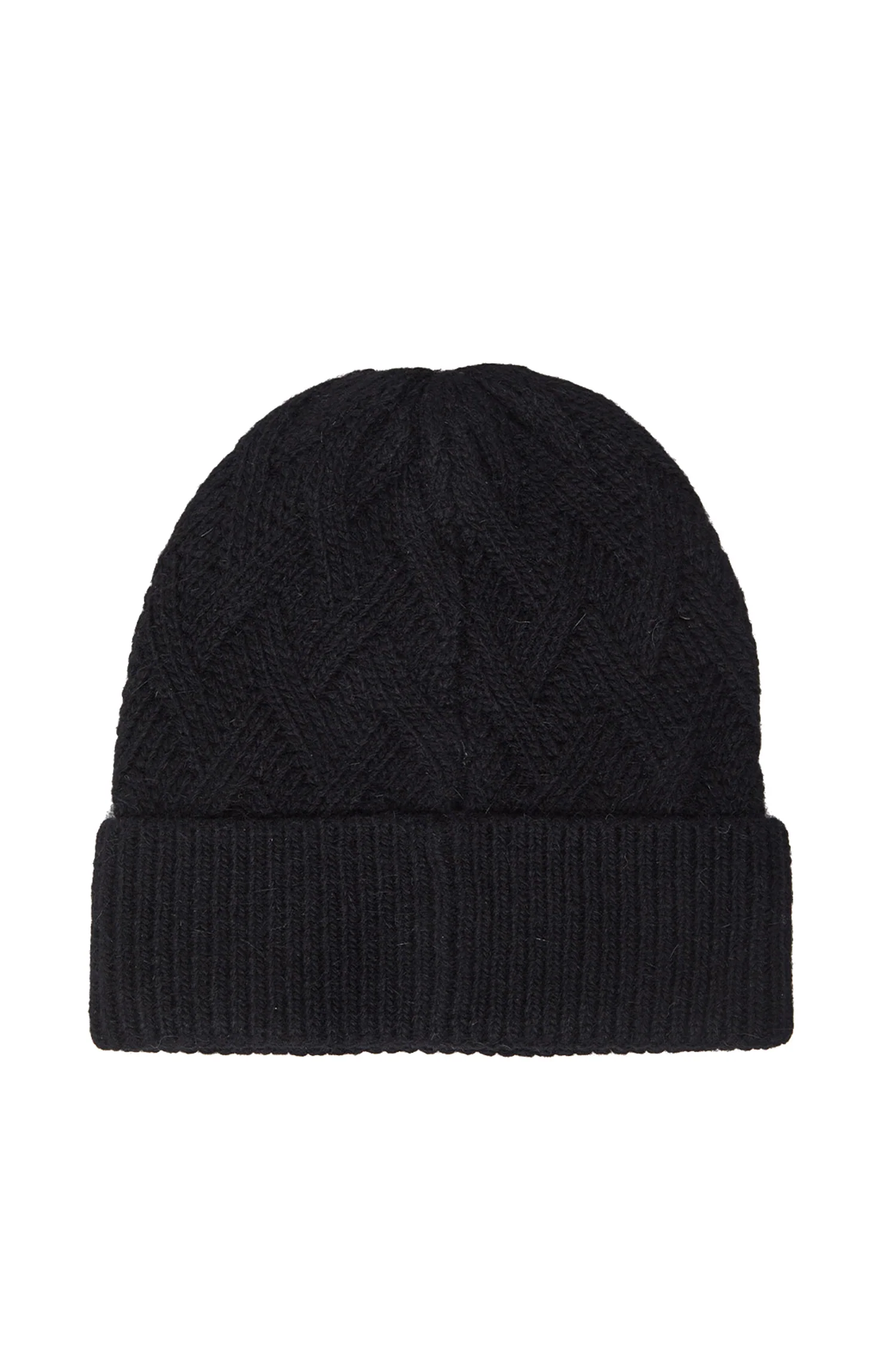 Set guanti e berretto in maglia nero - immagine 4