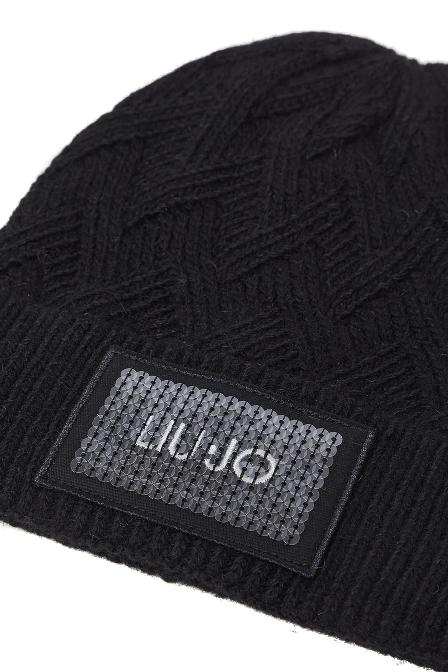 Set guanti e berretto in maglia nero - immagine 6