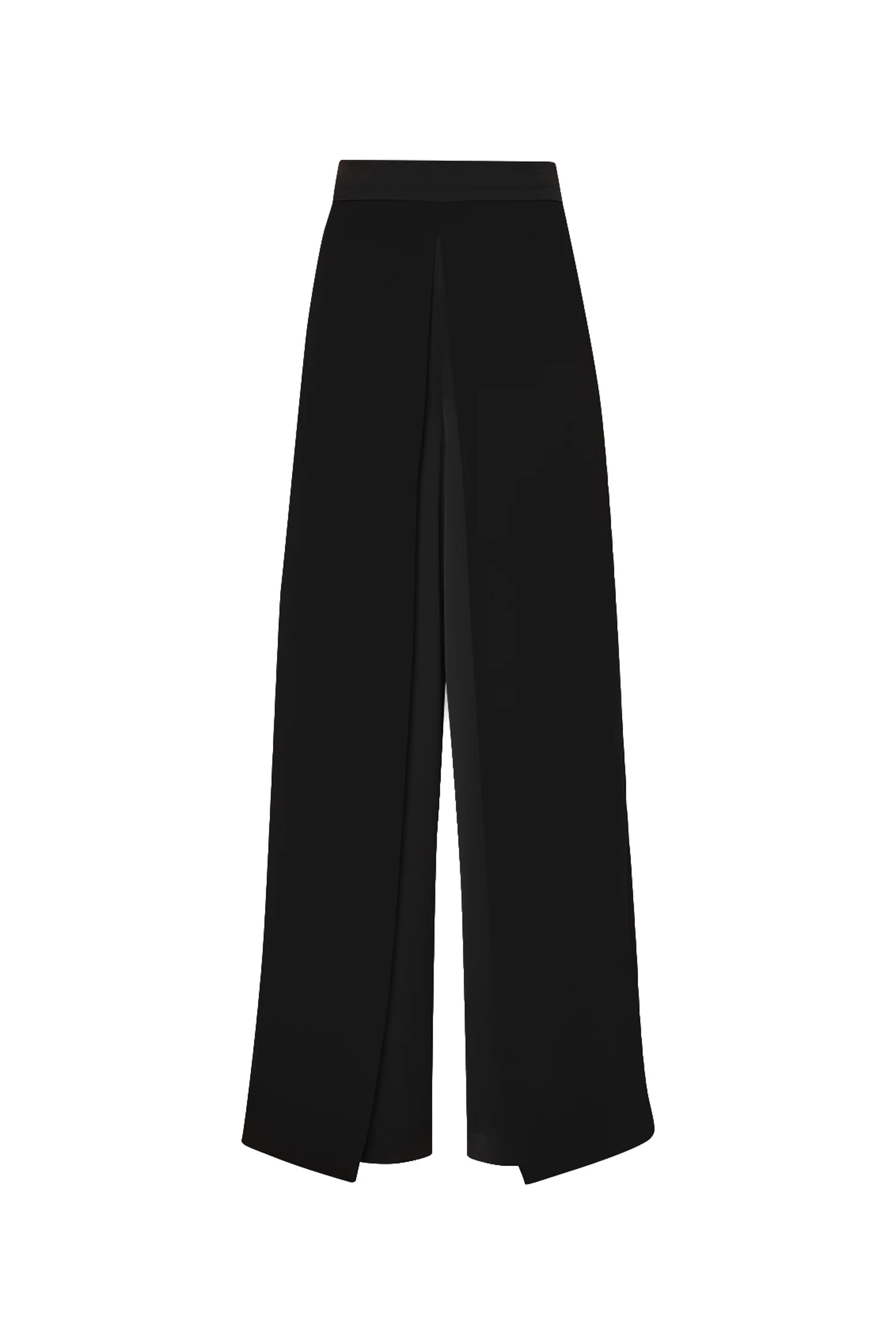 Pantaloni neri in envers satin