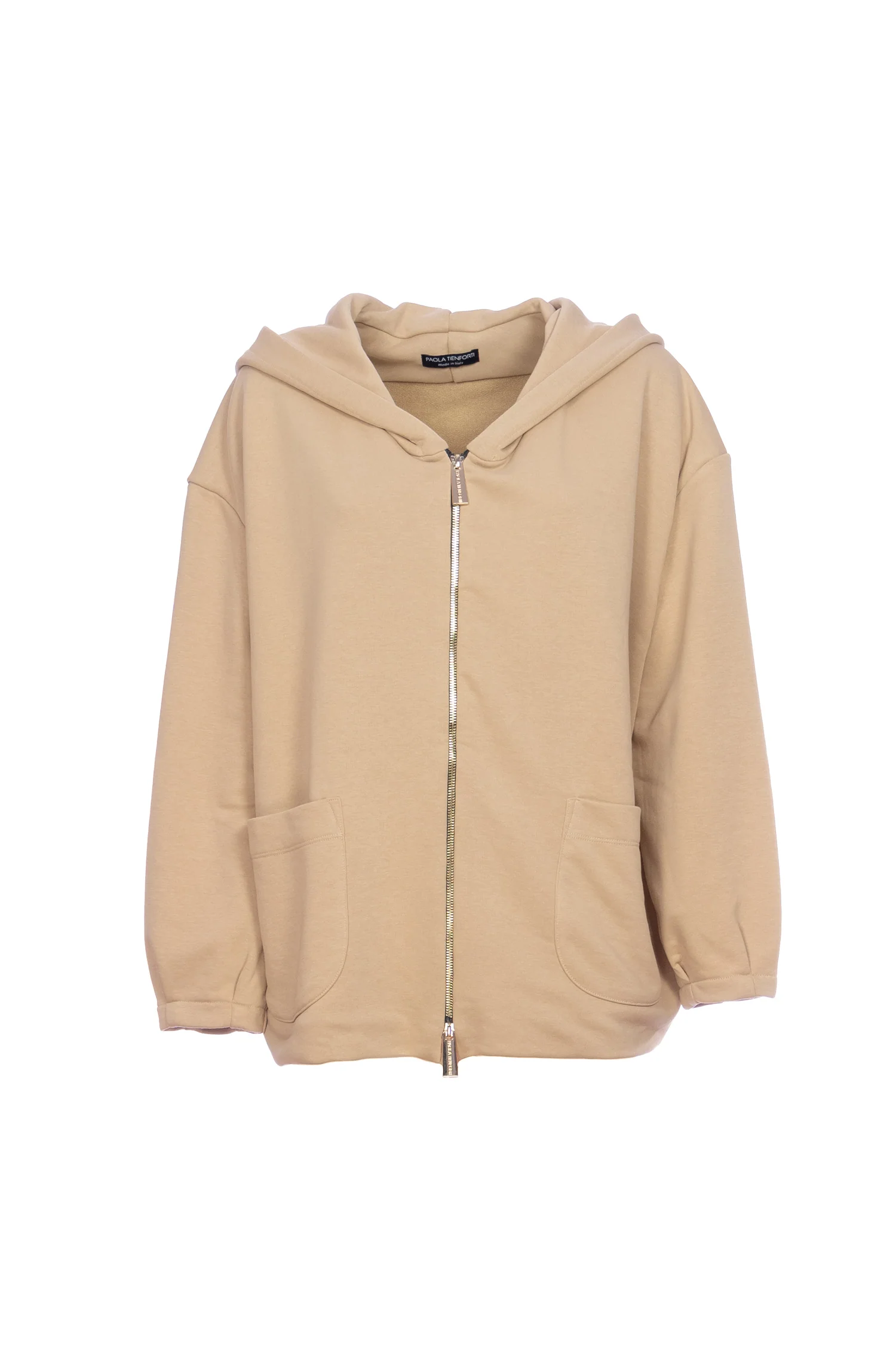 Giacca biscotto in felpa con cappuccio e stella sul retro