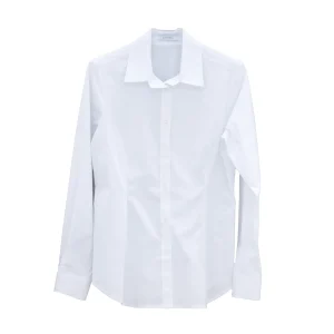 Camicia Bianca in Cotone Elasticizzato