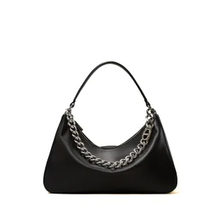 Borsa 'Liliane' media nera in pelle