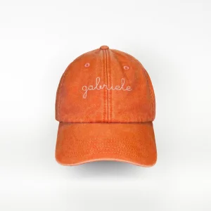 Cappello Baseball in Tela - Arancio