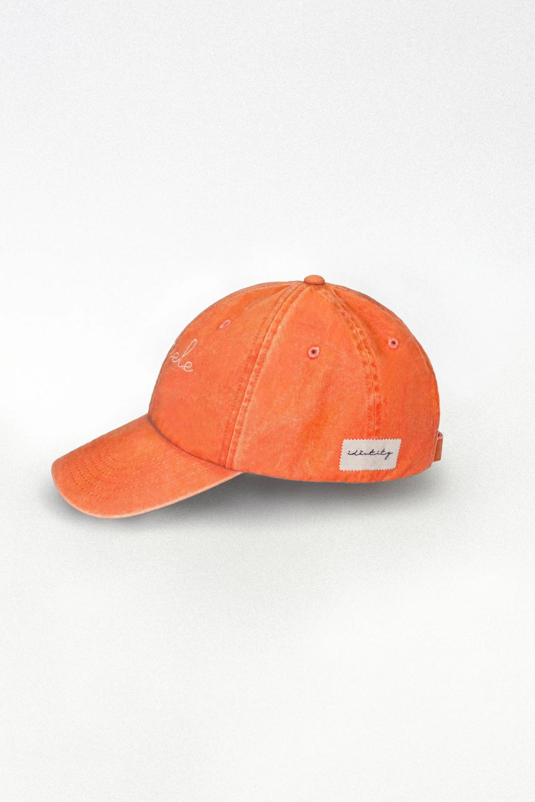 Cappello Baseball in Tela - Arancio - immagine 3