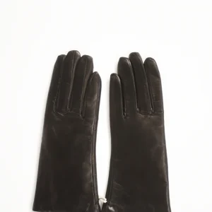 Alpo Guanti In Nappa Nero Donna