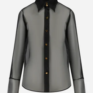 Camicia in organza Nera