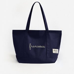 Borsa a Spalla in Tela - Blu Navy
