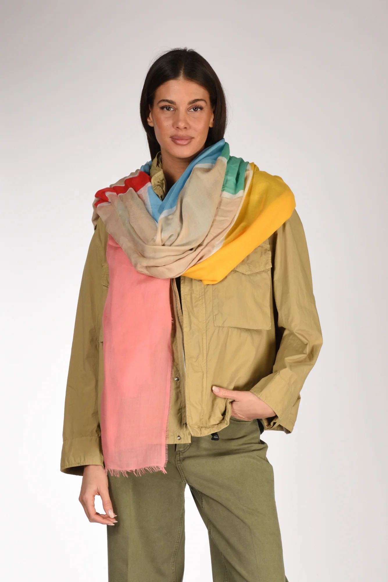 Faliero Sarti Sciarpa Geox Multicolor Donna - immagine 2