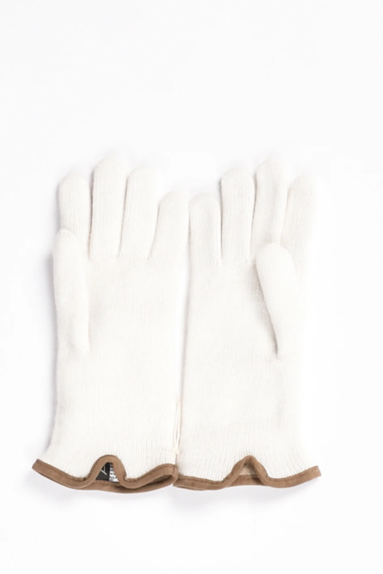 Alpo Guanti In Maglia Bianco Latte Donna - immagine 3