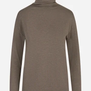 Dolcevita in viscosa stretch Marrone