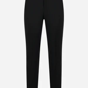 Pantalone Master slim fit in fresco lana stretch Nero