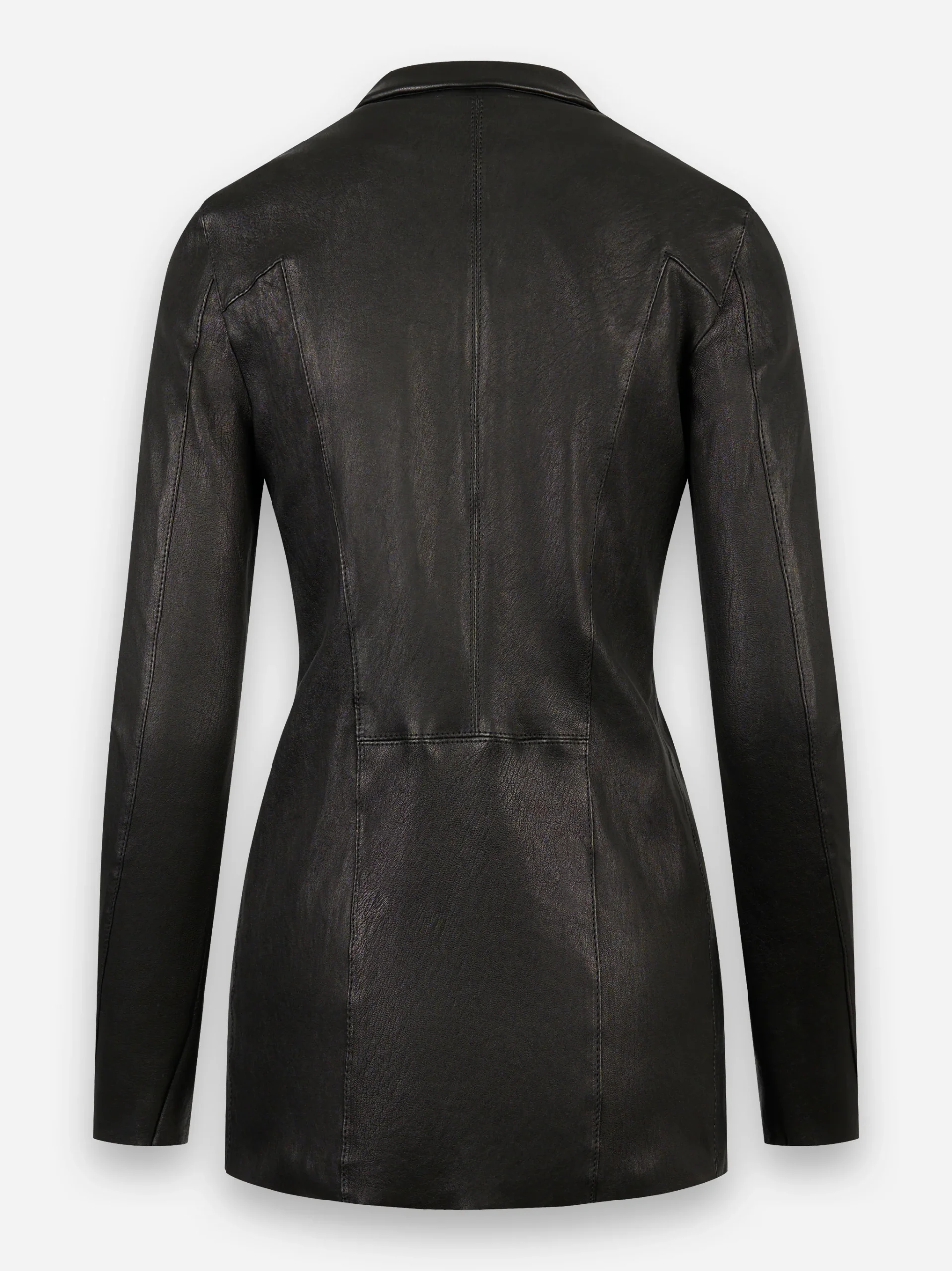 Blazer con un bottone in pelle elasticizzata - immagine 3