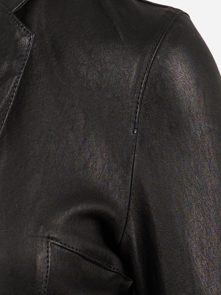 Blazer con un bottone in pelle elasticizzata - immagine 4