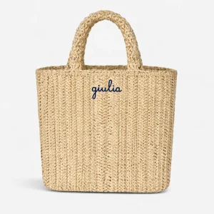 Borsa a Mano in Rafia - Naturale
