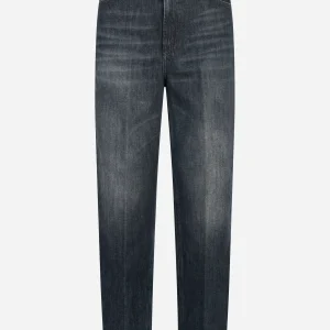 Jeans Bessie loose in denim fisso riciclato Blu