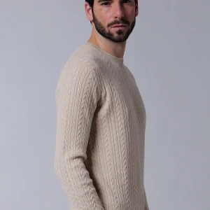 Girocollo treccina all over