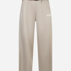 Pantalone Provincia in triacetato Beige
