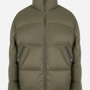 Piumino con collo rialzato Verde