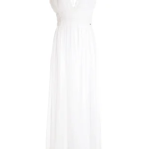 Abito senza maniche lungo bianco