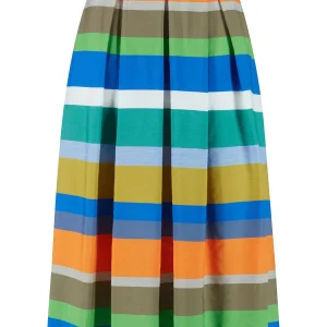 Gonna a pieghe con cintura