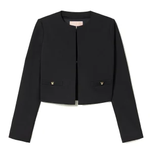 Giacca coreana con borchie nera