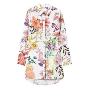 Abito chemisier corto MYFO con stampa a fiori