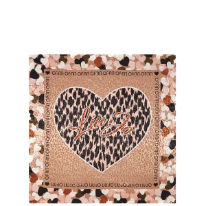 Foulard noce ecosostenibile con cuori e motivo animalier