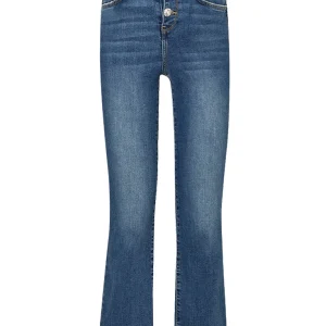 Jeans cropped Bottom Up a vita alta in denim stretch scuro