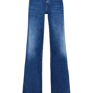 Jeans flare ecosostenibile in denim stretch scuro