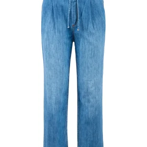 Pantalone jogger “SIRILLA” in denim leggero