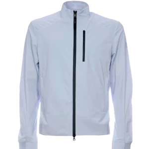 Bomber ripiegabile lavanda in tessuto bi-stretch in maglia