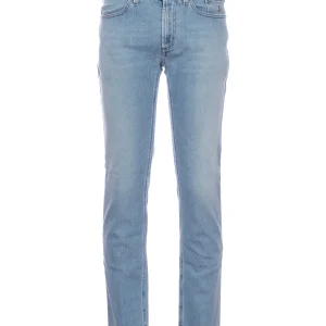 Jeans 5 tasche “JORDAN” in denim stretch lavaggio chiaro