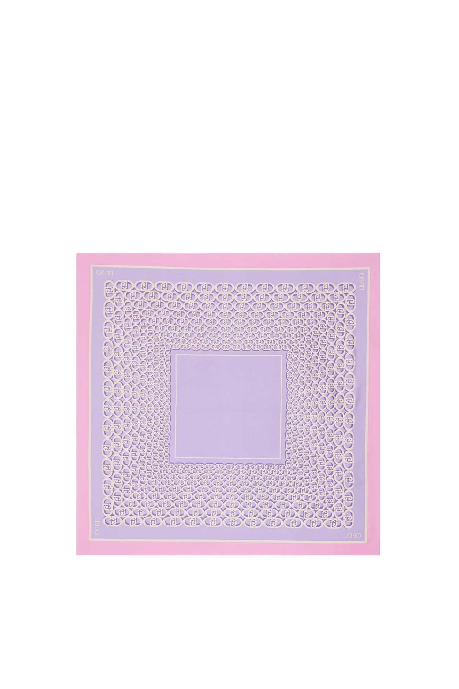 Foulard glicine con stampa logo all over - immagine 3