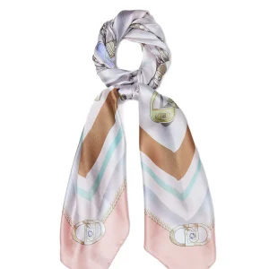 Foulard natural con stampa love all over