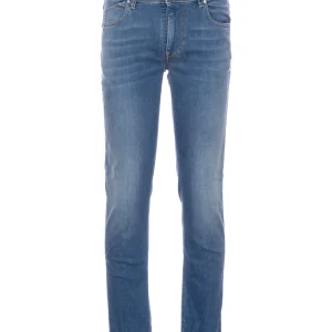 Jeans 5 tasche “RUBENS-30” in denim stretch lavaggio chiaro