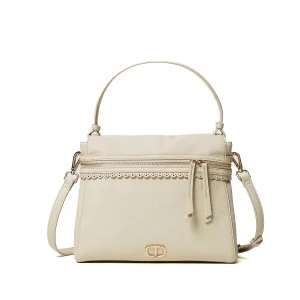 Borsa top handle 'Cécile' grande beige parchment