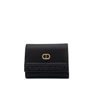 Portafoglio trifold 'Cécile' piccolo nero