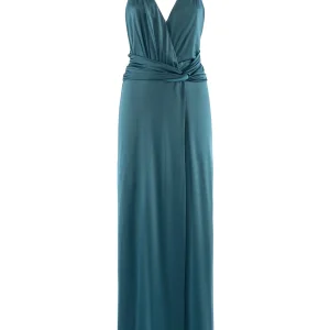 Abito “Adoro” oceano con drappeggio