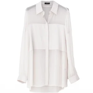 Camicia “Fuoco” crema in georgette