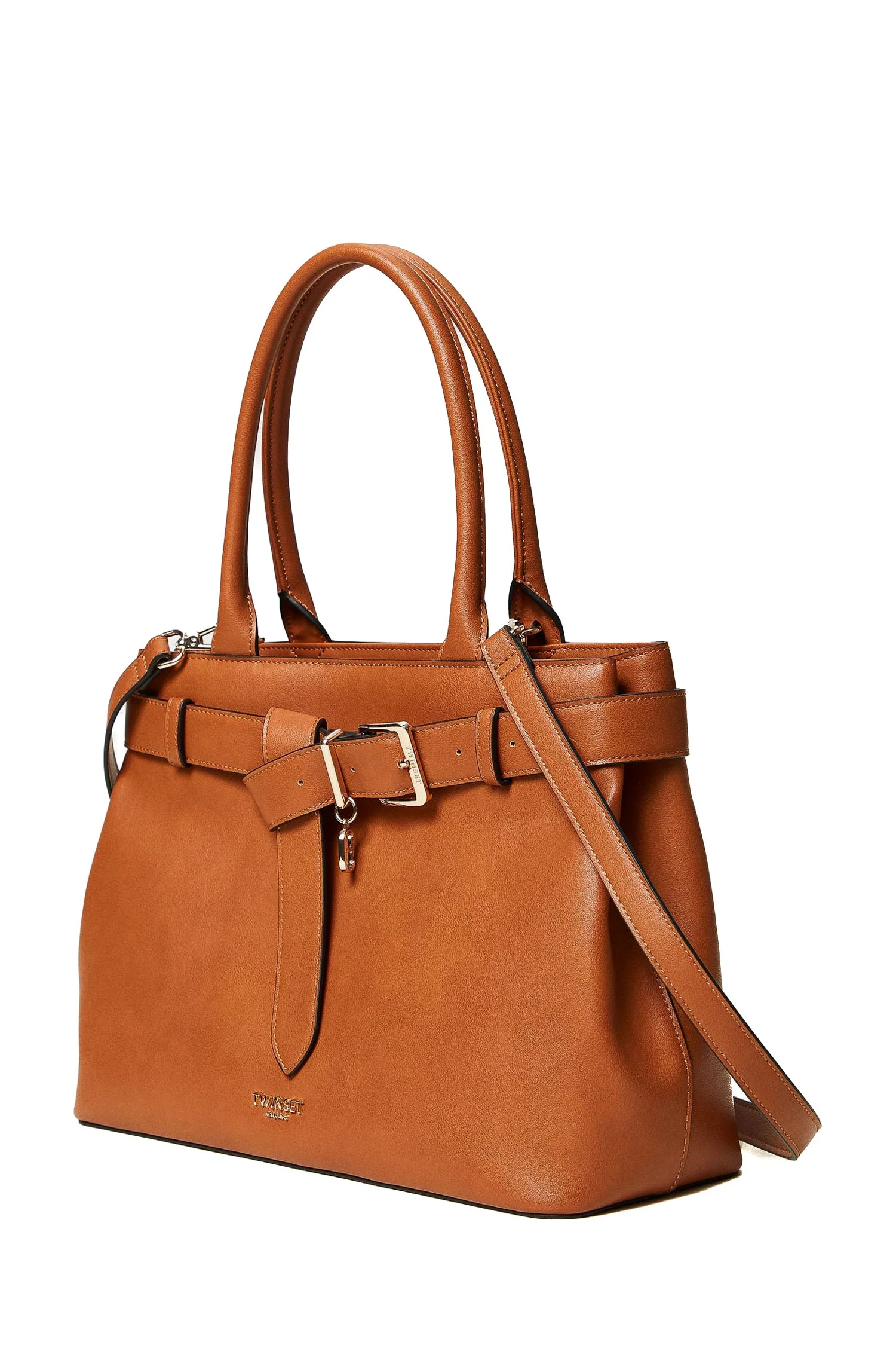 Borsa shopper 'Voyage' cuoio con cinturino - immagine 3