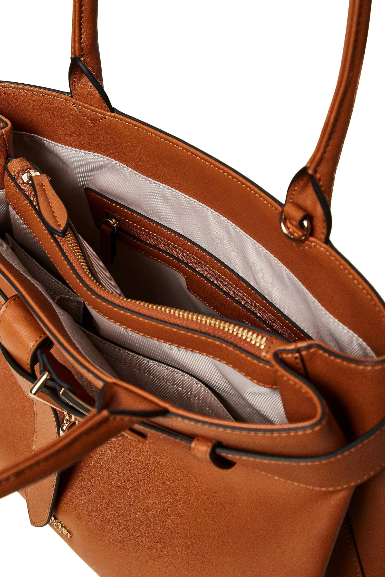 Borsa shopper 'Voyage' cuoio con cinturino - immagine 5