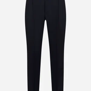 Pantalone Rebel carrot fit in lana stretch Blu