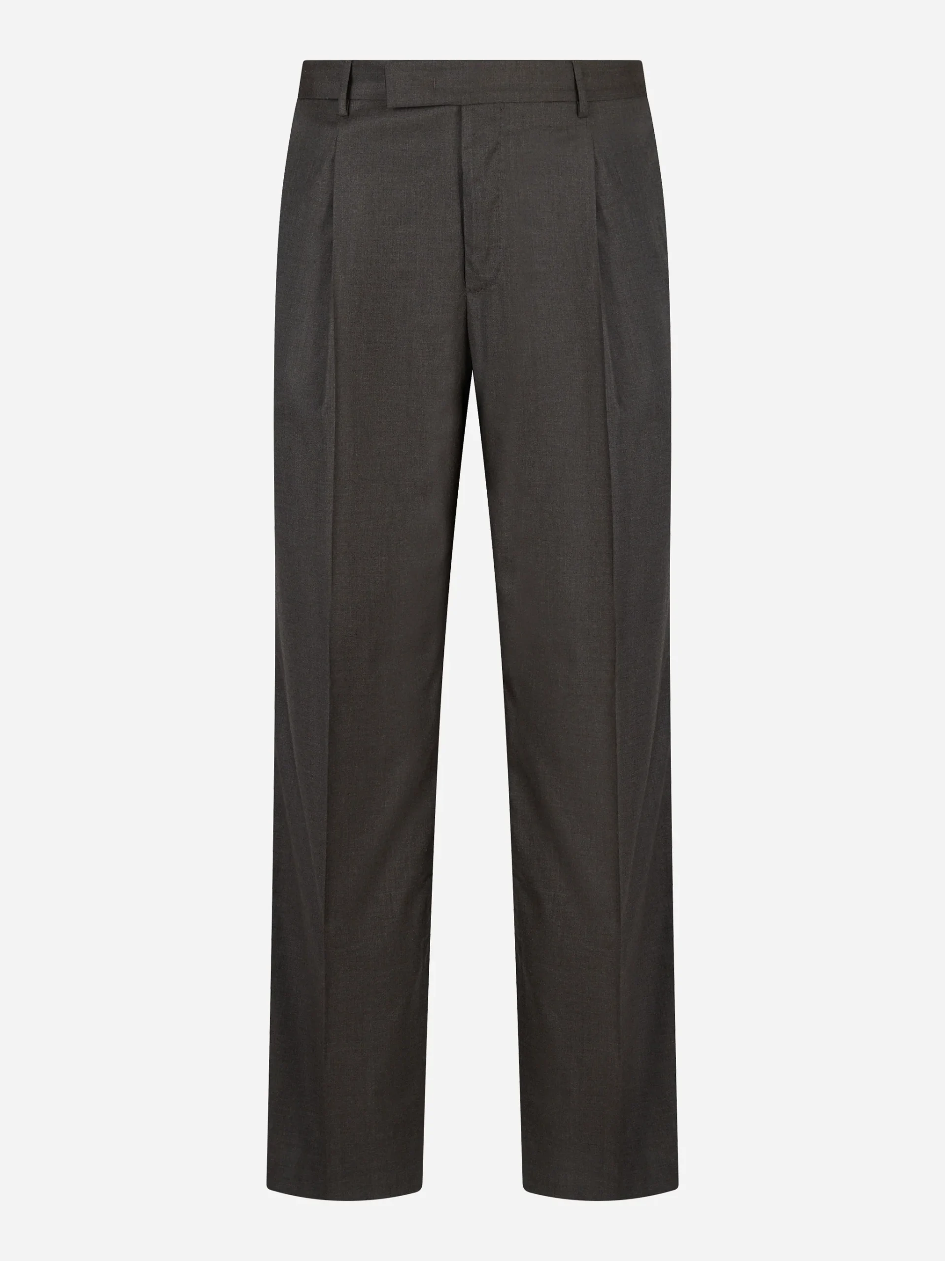 Pantalone Quindici loose fit in lana e viscosa Marrone - immagine 2