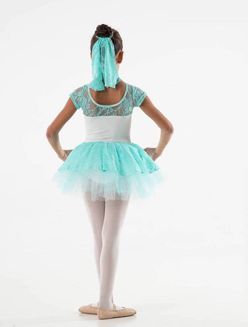 Tutù bambina con pizzo - immagine 3