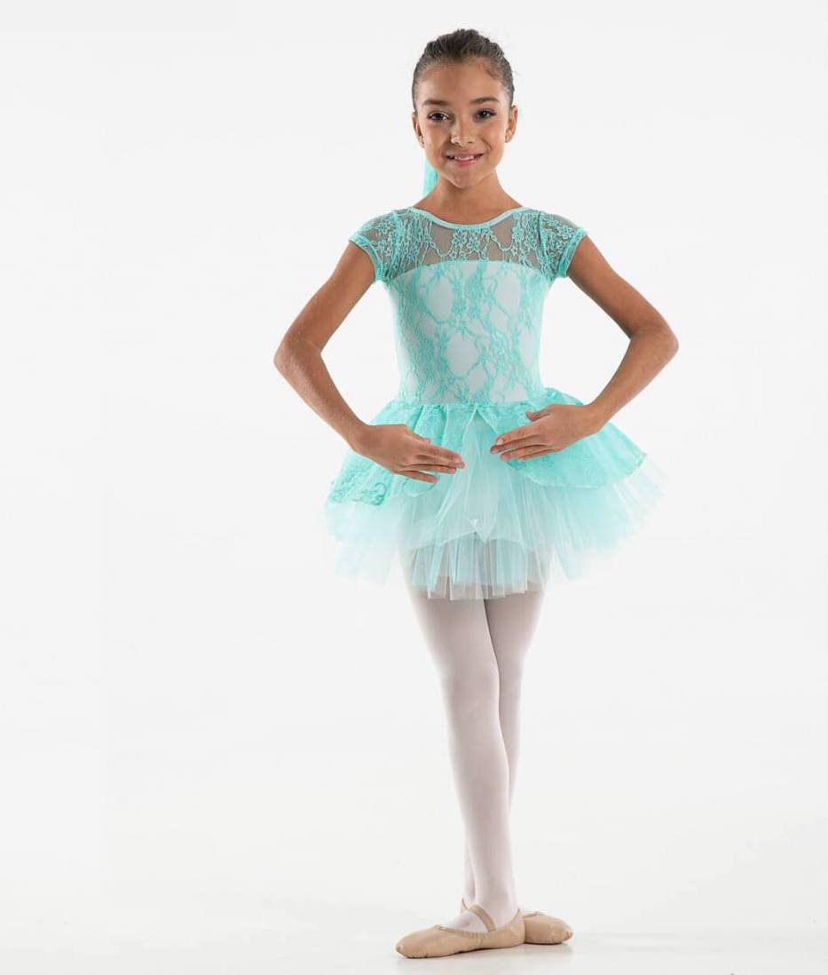 Tutù bambina con pizzo - immagine 2